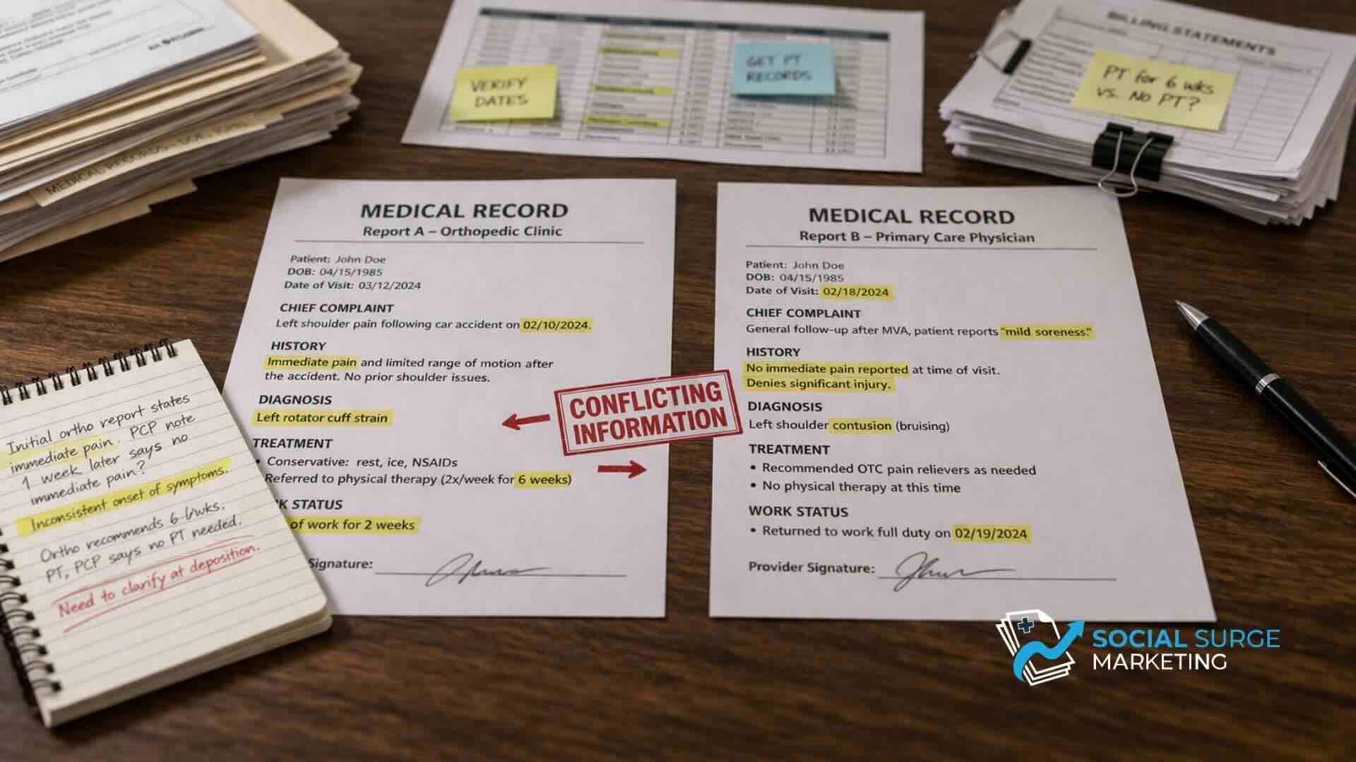 How to Prevent Medical Record Inconsistencies in PI Cases