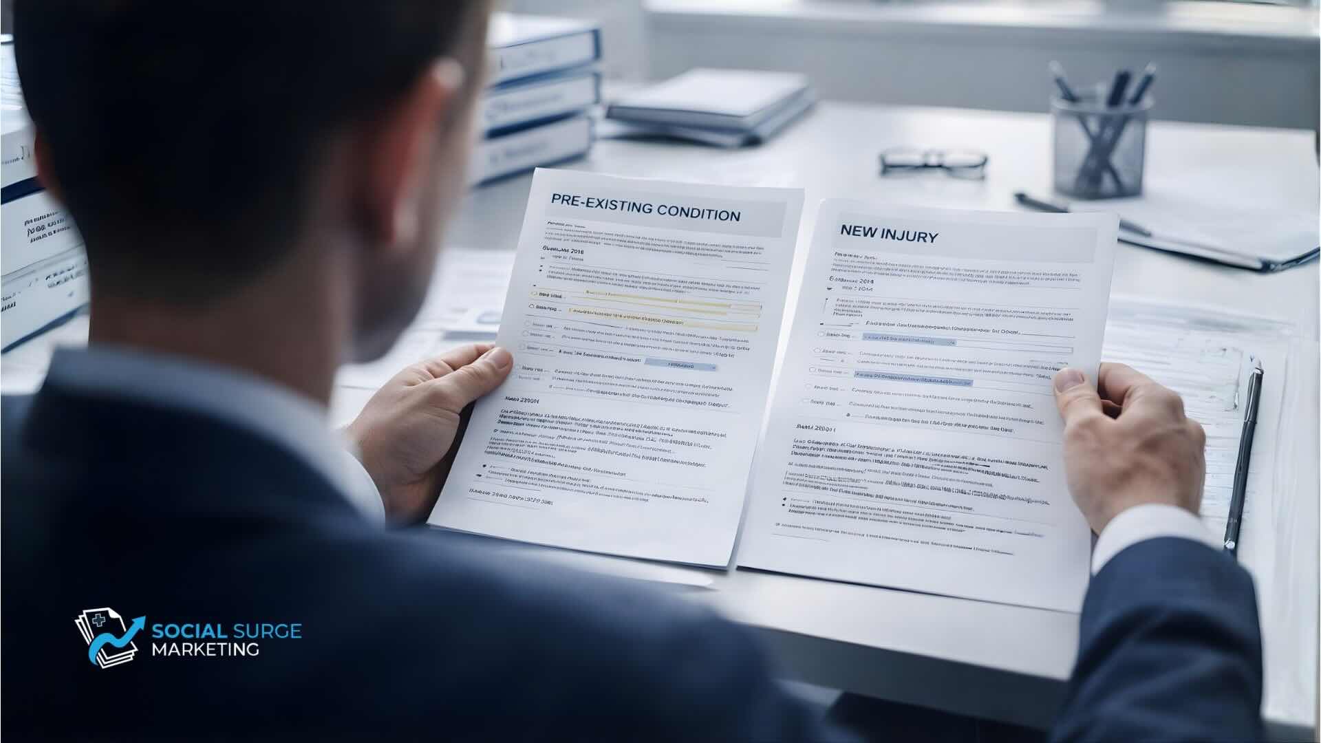 pre-existing conditions in personal injury cases documentation example