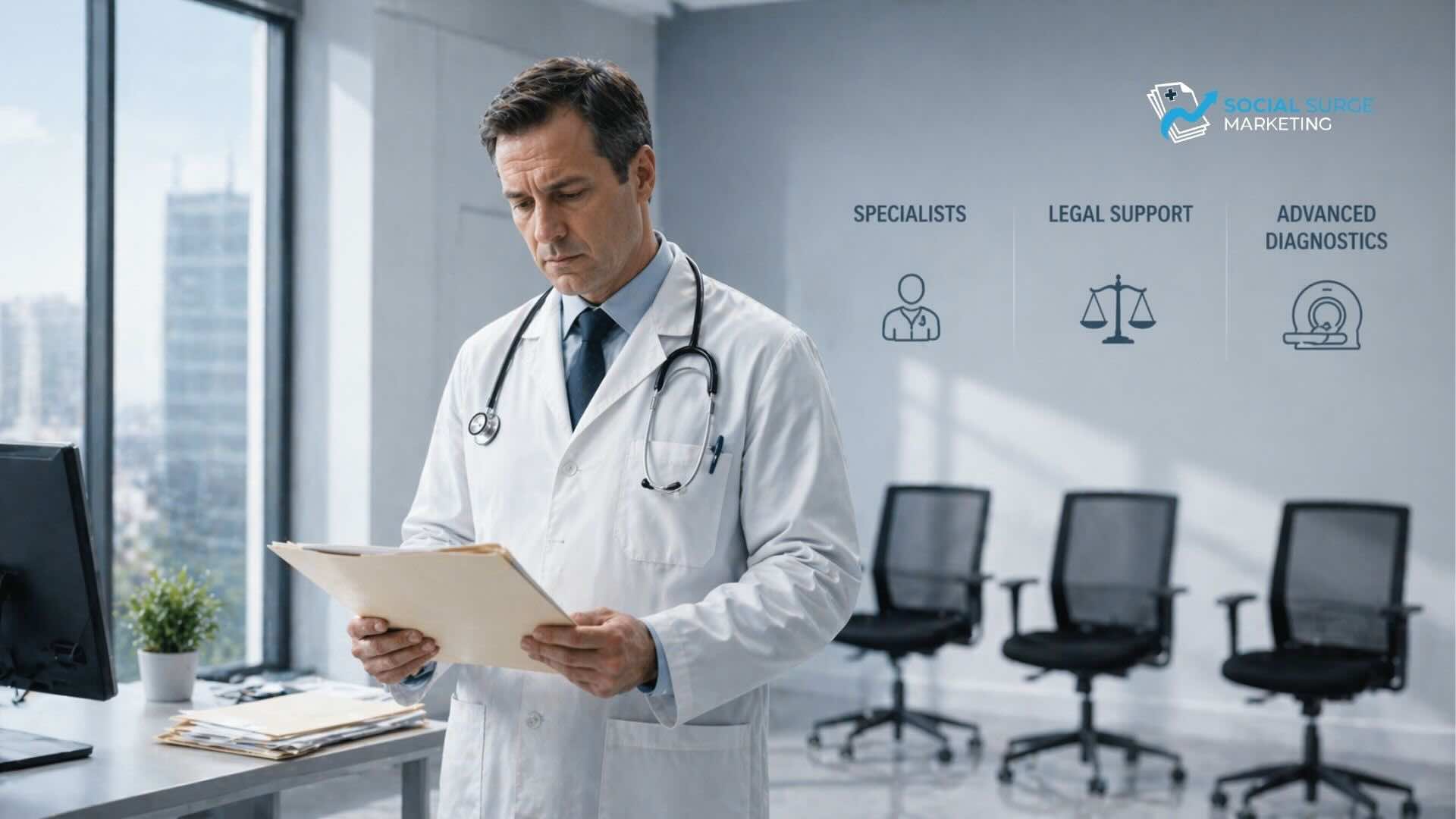 treating physician reviewing medical records in a personal injury case